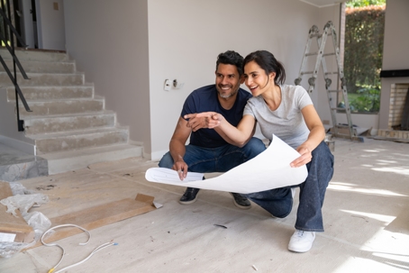 couple thinking about remodeling home